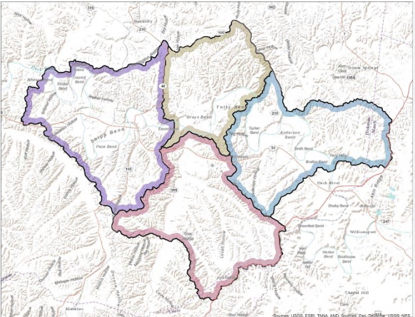 Example of map with line format inset inside shape